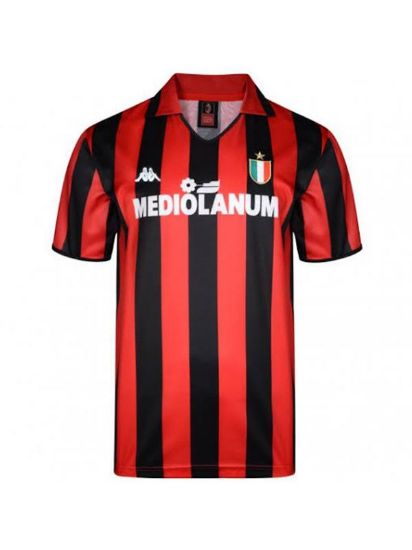 Picture of AC Milan 1988 Home Retro Soccer Jersey / Men's Football Sports Shirt