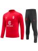 Picture of AC Milan 2023-2024 Men's White Football Training Tracksuit (Zip-Neck Top & Soccer Pants)