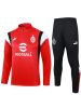 Picture of AC Milan 2023-2024 Men's White Football Training Tracksuit (Zip-Neck Top & Soccer Pants)