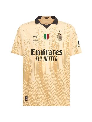 Picture of AC Milan 2023-2024 Men's Fourth Football Shirt (4th Football Kit): Men's Football Uniform, Sports Top
