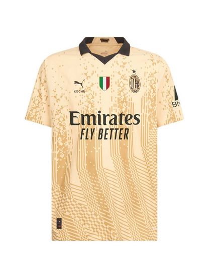 Picture of AC Milan 2023-2024 Men's Fourth Football Shirt (4th Football Kit): Men's Football Uniform, Sports Top