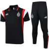 Picture of AC Milan 2023-2024 Men's Red Soccer Training Polo Jersey: Football Sportswear, Sports Shirt