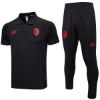 Picture of AC Milan 2023-2024 Men's Red Soccer Training Polo Jersey: Football Sportswear, Sports Shirt