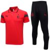 Picture of AC Milan 2023-2024 Men's Red Soccer Training Polo Jersey: Football Sportswear, Sports Shirt